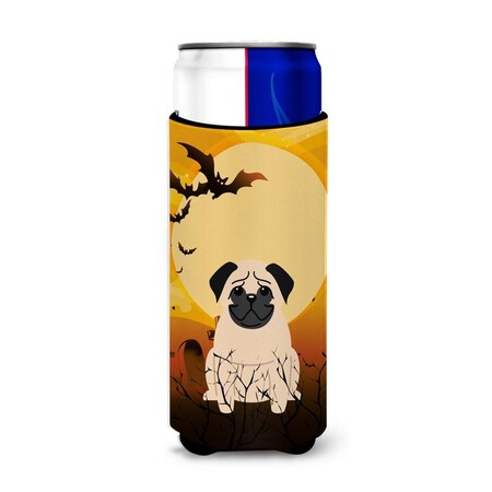 Carolines Treasures Halloween Pug Fawn Michelob Ultra Hugger for Slim Cans BB4274MUK